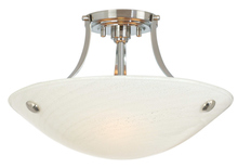 Stone Lighting CL501OPBZMB6 - Ceiling Mount Neptune Opal Bronze Medium Base Incandescent 3x60W