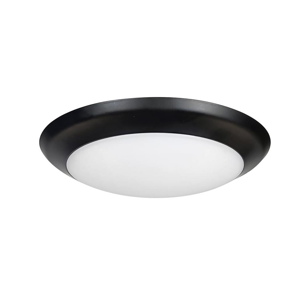 6" AC Opal LED Surface Mount, 1100lm / 16.5W, 2700K, Black finish