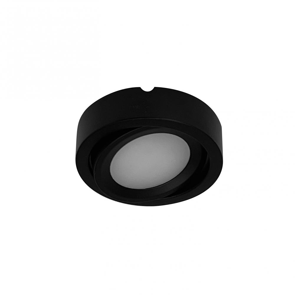 24V Josh Adjustable LED Puck Light, 300lm / 4000K, Black Finish