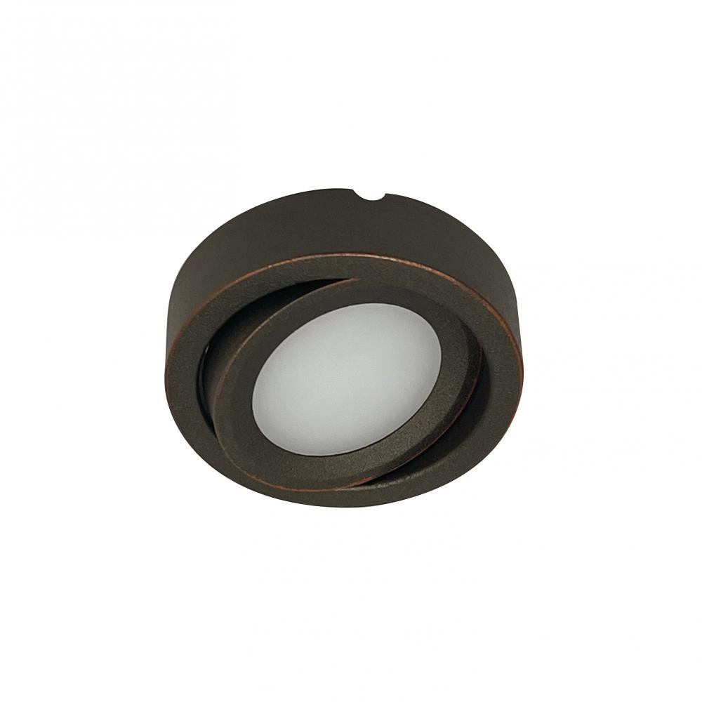 24V Josh Adjustable LED Puck Light, 300lm / 3500K, Bronze Finish