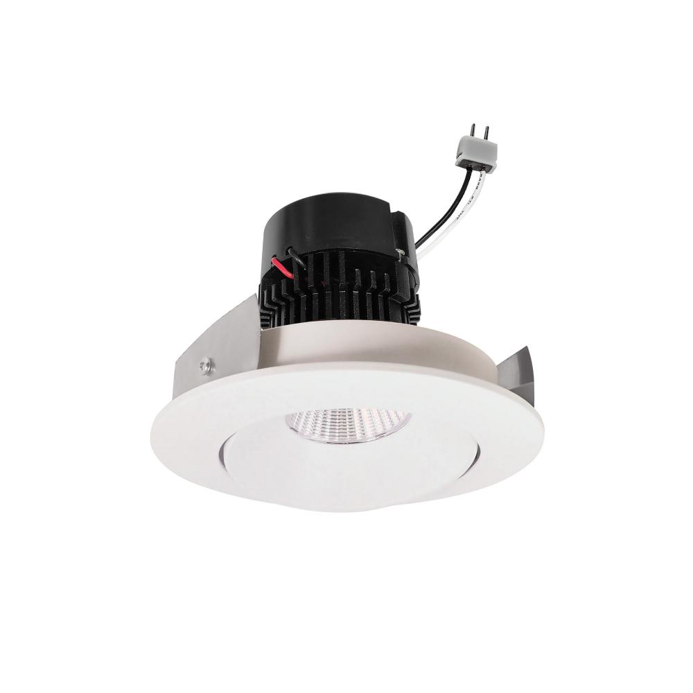 4" Pearl Low Voltage LED Round Adjustable Cone Retrofit, 1200lm / 11W, 4000K, White Reflector /