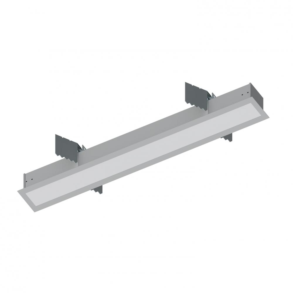 2' L-Line LED Recessed Linear, 2100lm / 3000K, Aluminum Finish