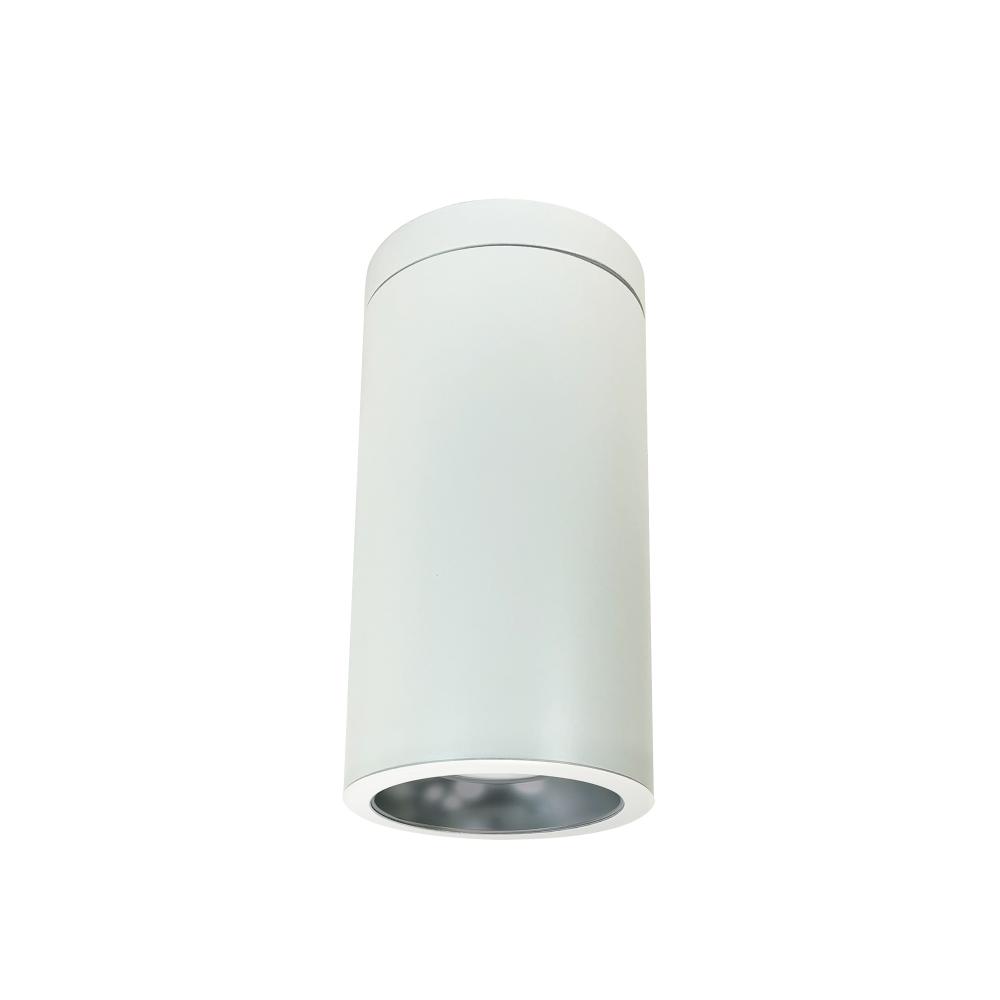 6" Cobalt Surface Mount Cylinder, White, 1000L, 3000K, Matte Powder White Reflector, 120V