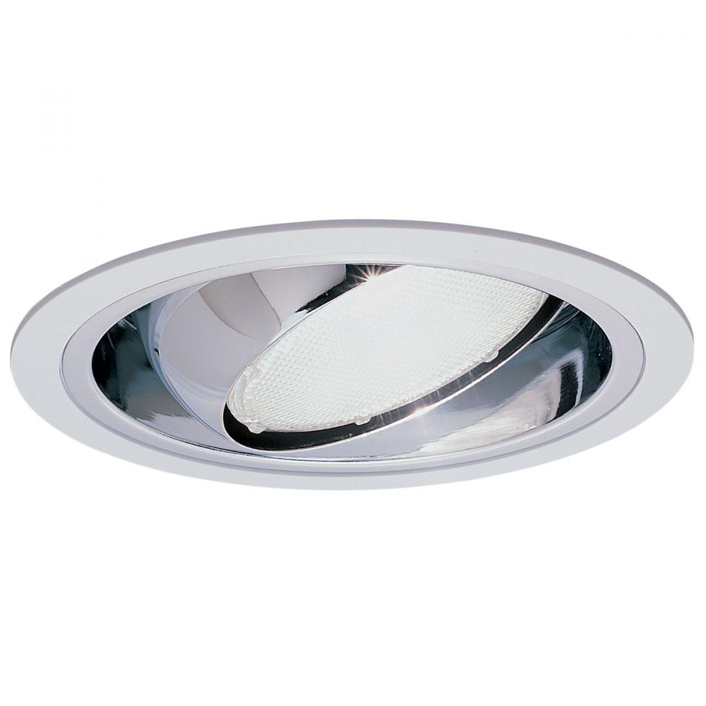 Frosted Dome Lens, Spec Clear Refl, Natural Metal Square Trim