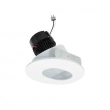 Nora NPRLV-4RSL27XMPW - 4" Pearl Low Voltage LED Round Adjustable Slot Aperture Retrofit, 950lm / 11W, 2700K, Matte