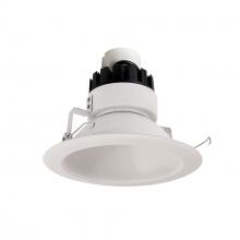 Nora NRMC3-61L135FWW - 6" Marquise III Retrofit, White Reflector/White Flange, 120-277V; 0-10V Dimming, 1300lm / 12W,