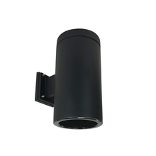 Nora NYLS3-6W1L130SC12BBB - 6" Sapphire III Wall Mount Black Cylinder, Black Reflector/Black Flange, 120-277; 0-10V Dimming,