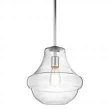 Kichler 42044CH - Chrome Pendant w/ Clear Glass 1Lt