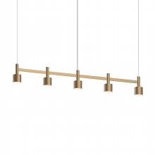 Sonneman 1785.14-CYL - 5-Light Linear Pendant w/Drum Shades