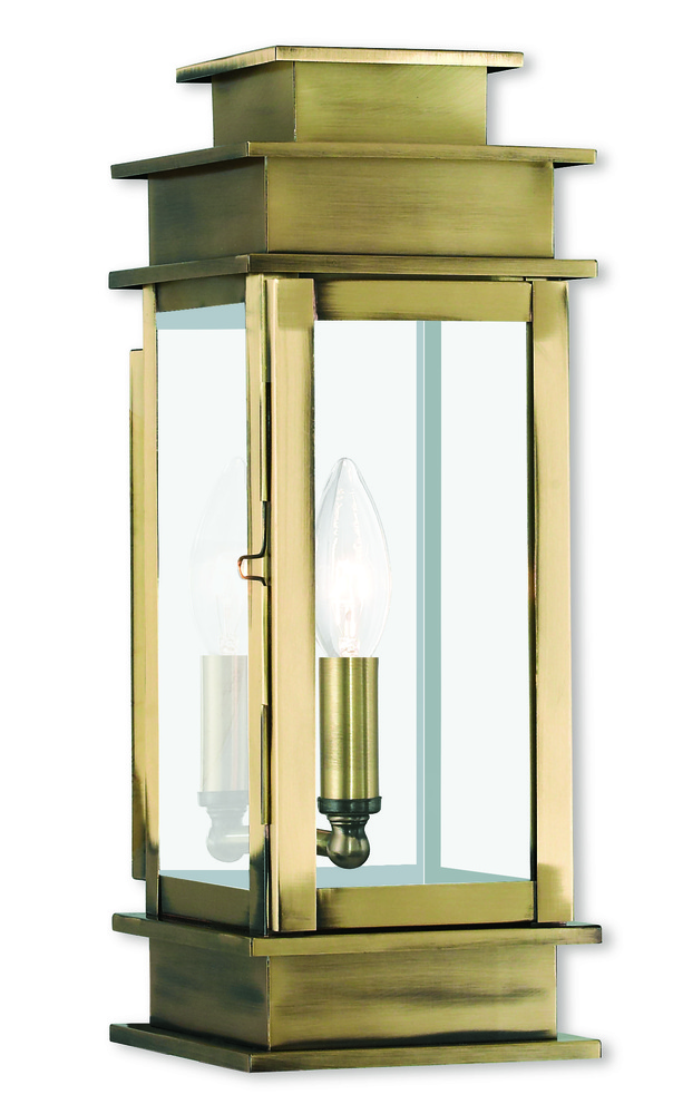 1 Light AB Outdoor Wall Lantern