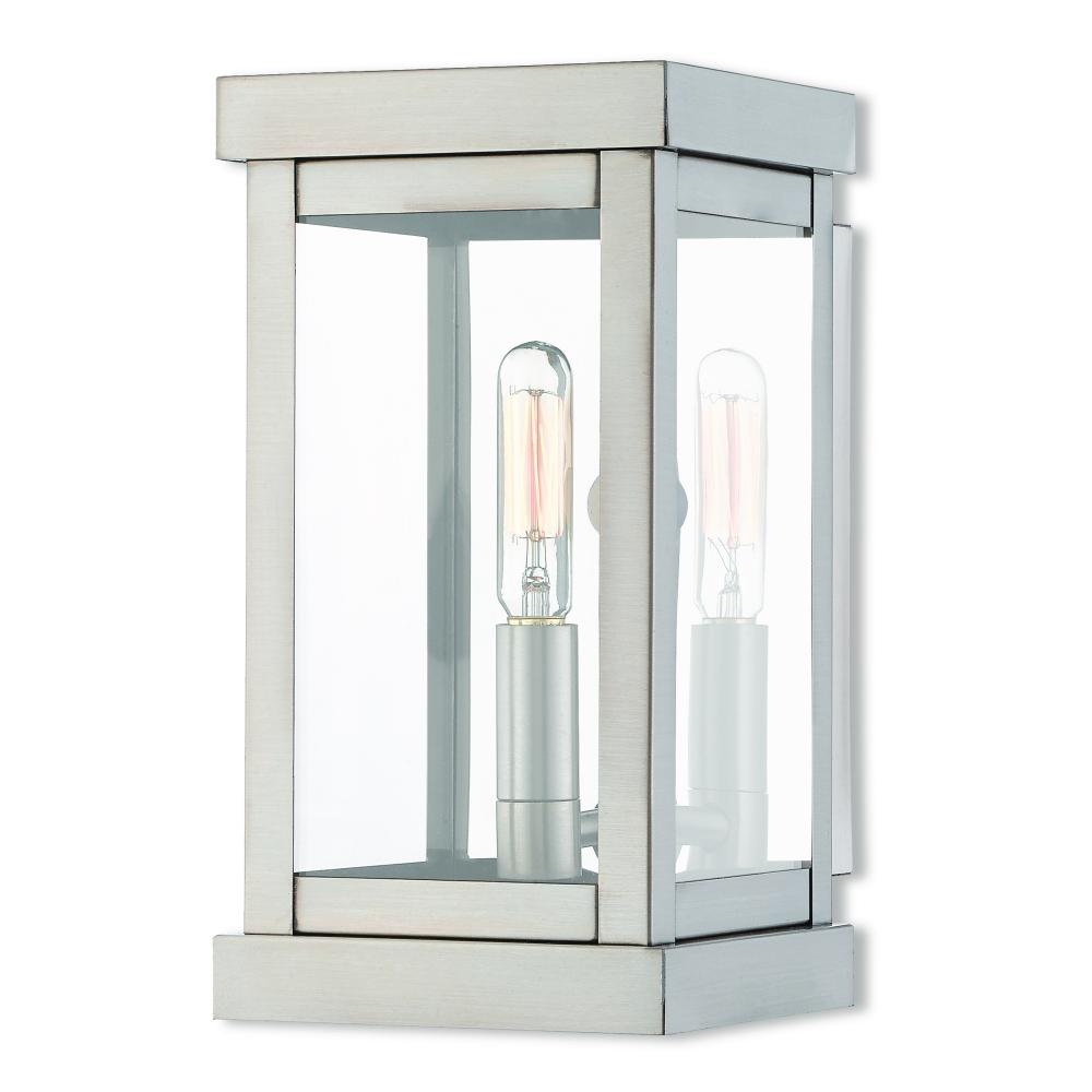 1 Lt BN Outdoor Wall Lantern