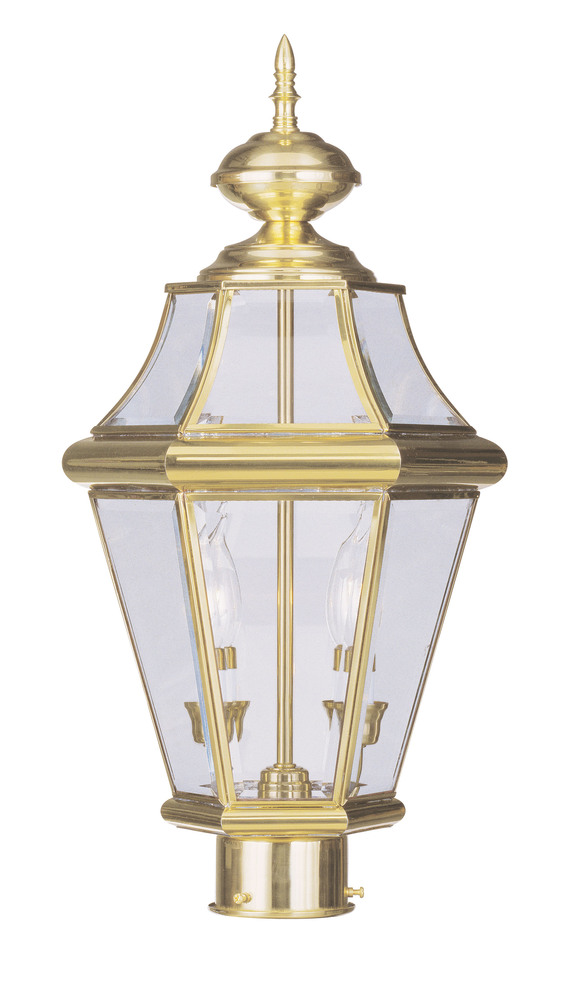 2 Light PB Outdoor Post Lantern