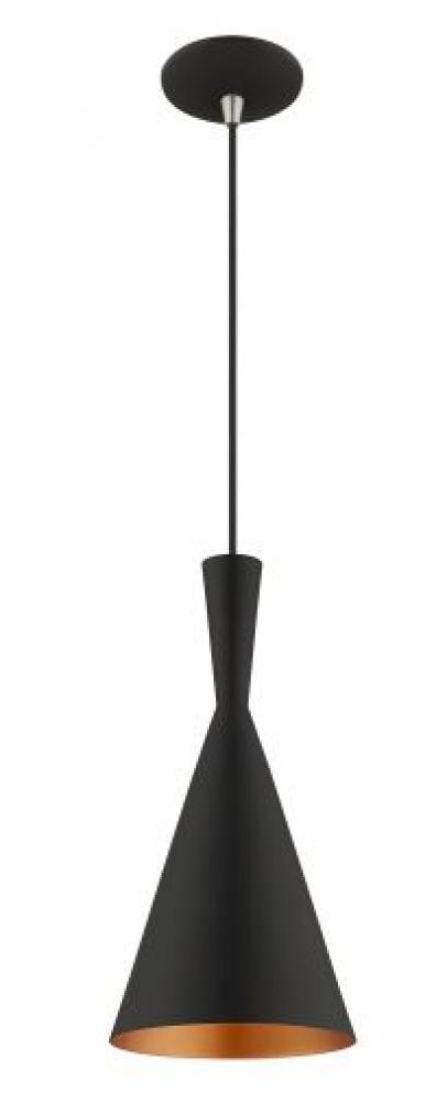 1 Lt Black Mini Pendant