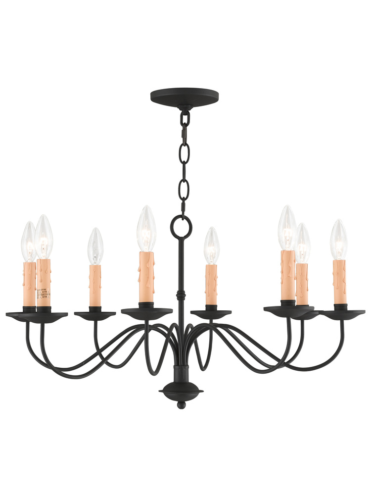 8 Light Black Chandelier