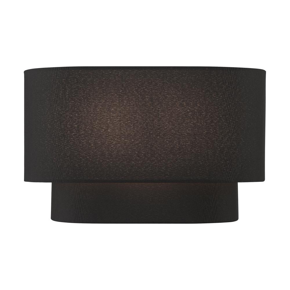 2 Light Black ADA Sconce