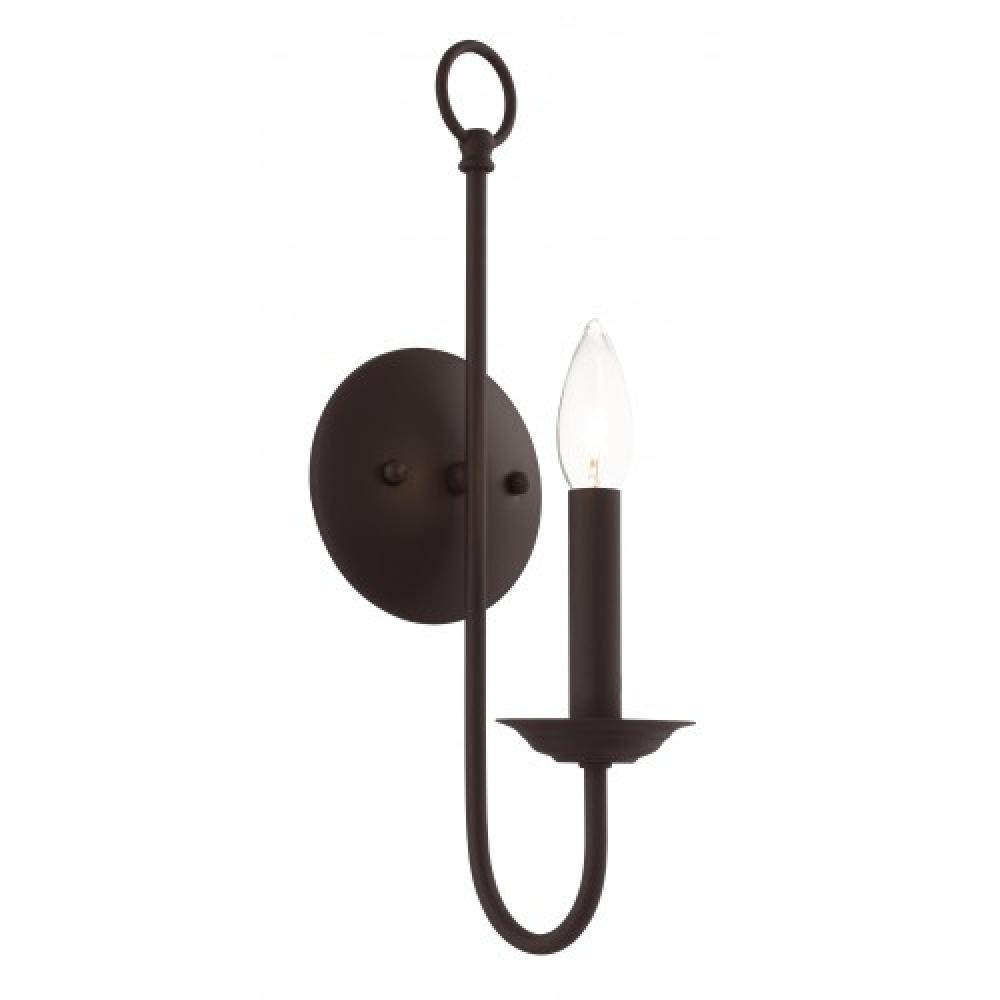 1 Lt Bronze Wall Sconce