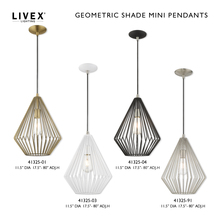 Livex Lighting 41325-01 - 1 Lt Antique Brass Mini Pendant