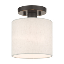 Livex Lighting 49807-92 - 1 Lt English Bronze  Semi Flush