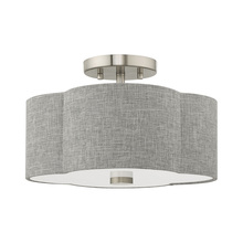 Livex Lighting 51362-91 - 2 Lt Brushed Nickel Ceiling Mount