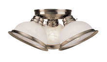 Livex Lighting 8108-91 - 3 Light Brushed Nickel Ceiling Mount