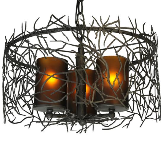 14" Wide Twigs 3 Light Pendant