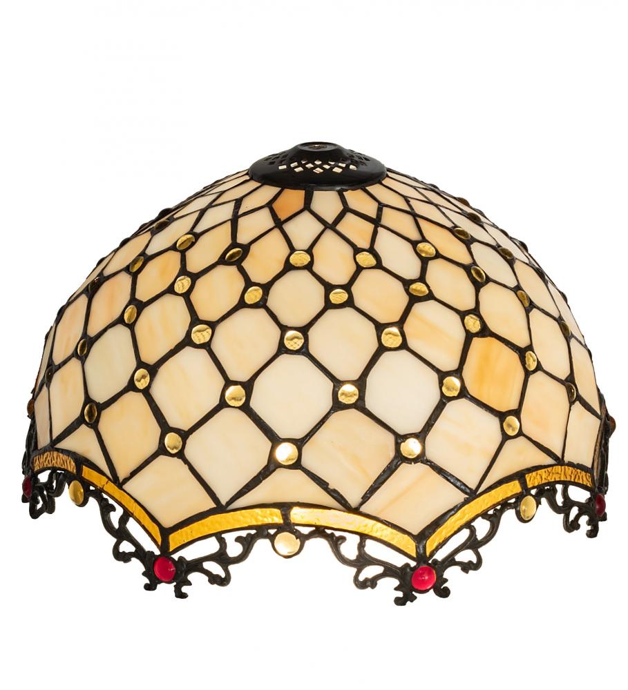 14" Wide Diamond & Jewel Shade