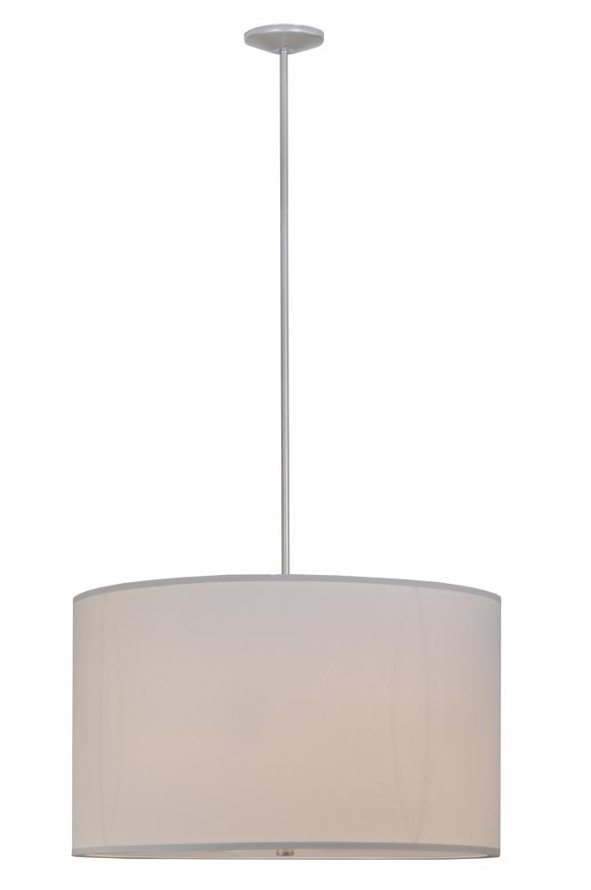 36"W Cilindro White Textrene Pendant