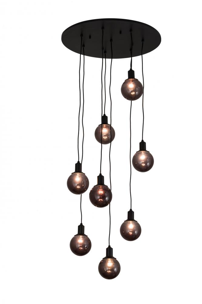 28" Wide Bola 8 Light Cascading Pendant