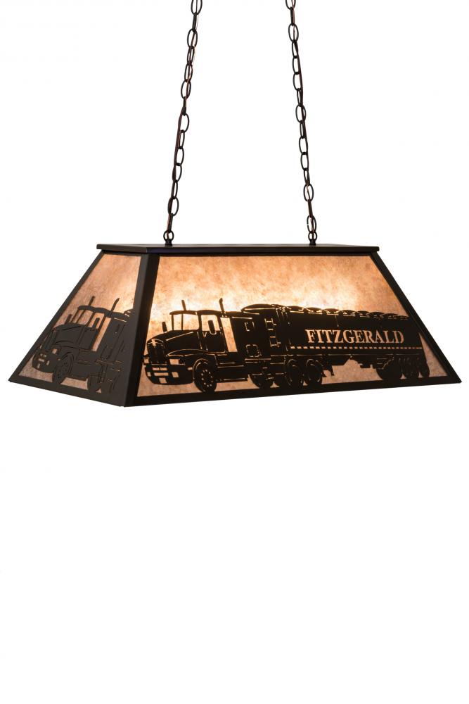 33"L Personalized Fitzgerald Oblong Pendant