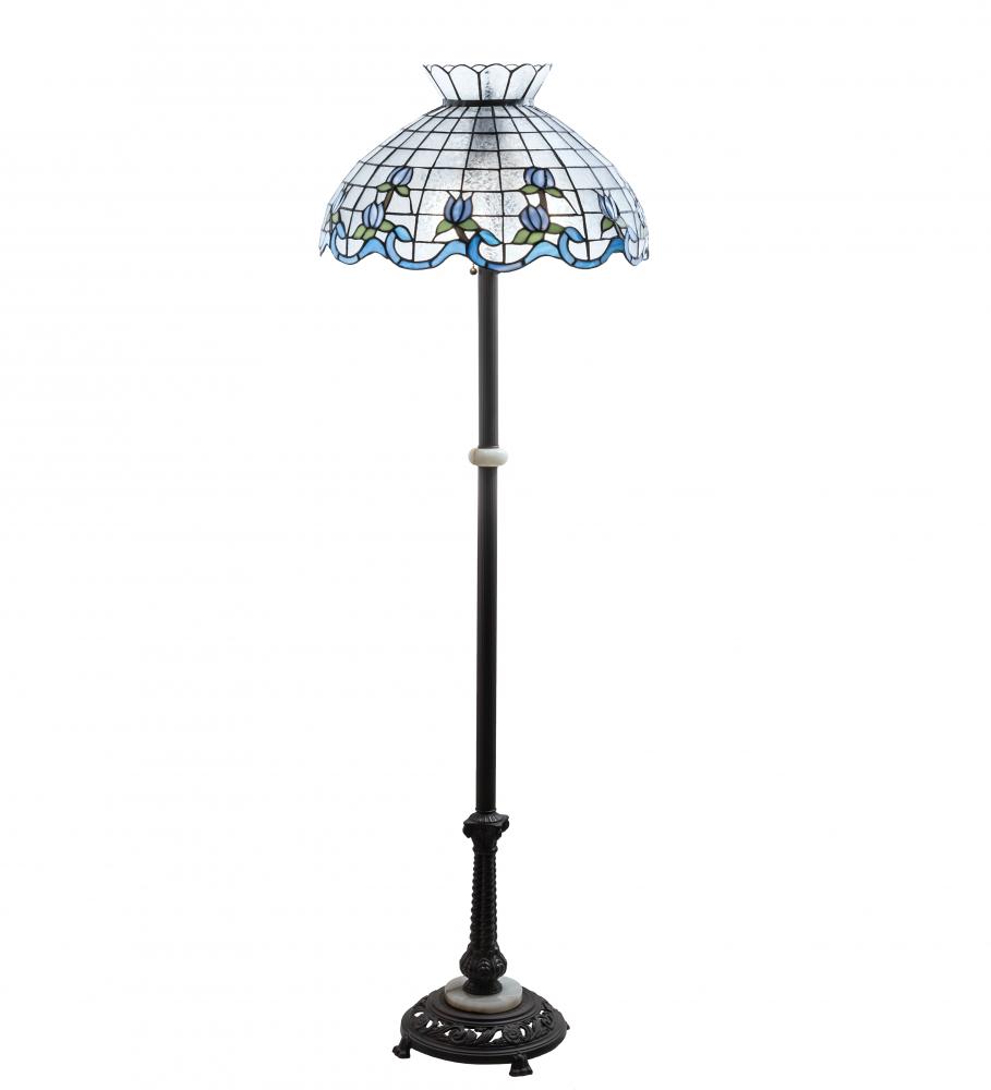 62" High Roseborder Floor Lamp