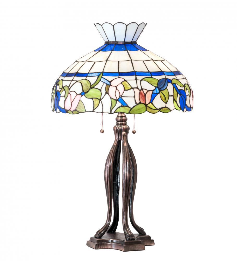 31" High Rose Vine Table Lamp