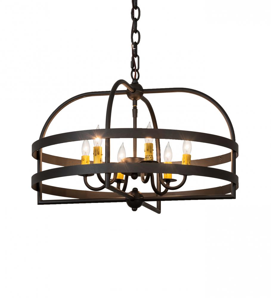 22" Wide Aldari 6 Light Chandelier