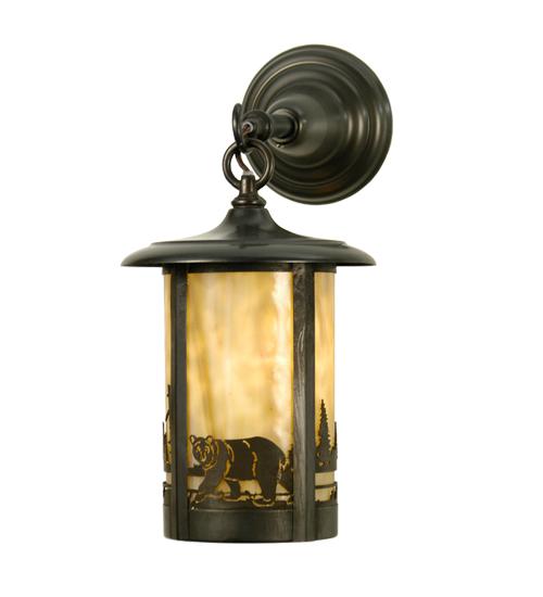 8"W Fulton Bear Creek Hanging Wall Sconce