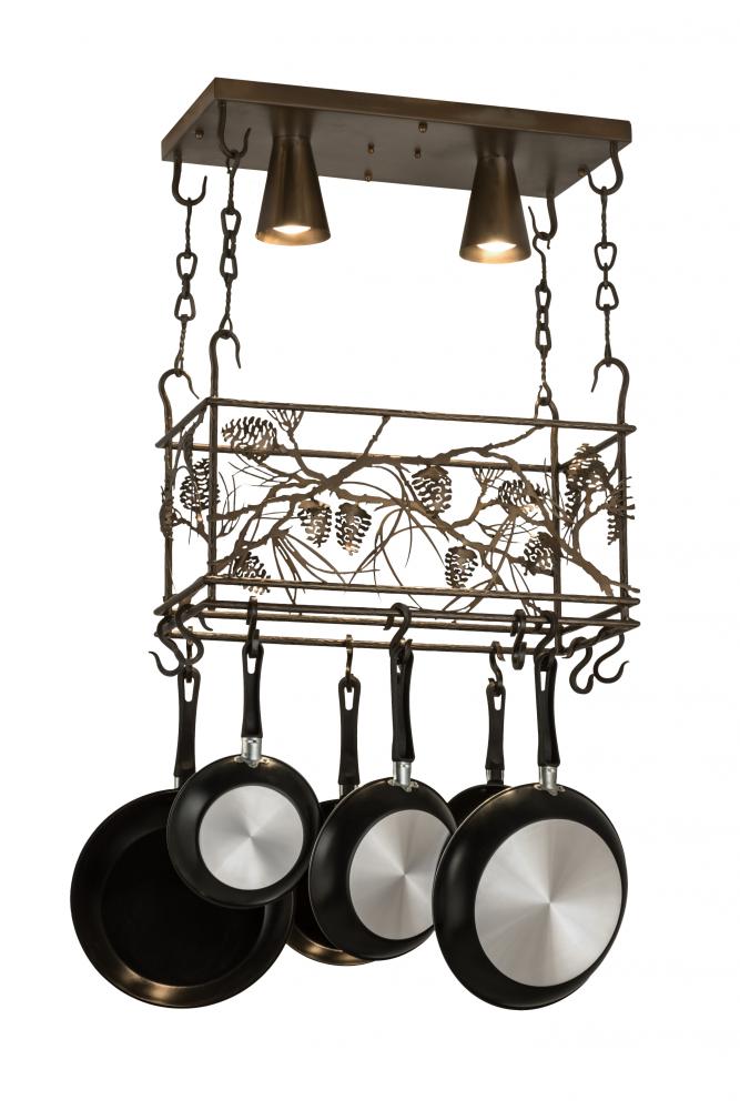 24"L Whispering Pines Pot Rack