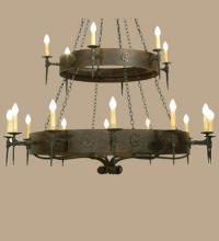 Meyda Green 112829 - 72"W Warwick 18 LT Two Tier Chandelier