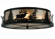 Meyda Green 113621 - 22" Wide Elk at Dusk Flushmount