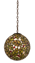 Meyda Green 113902 - 9" Wide Holly Ball Mini Pendant