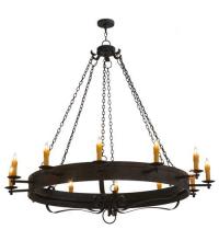 Meyda Green 115557 - 72"W Parnella 12 LT Chandelier