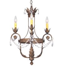 Meyda Green 115834 - 18" Wide Antonia 4 Light Chandelier