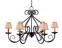 Meyda Green 116413 - 36" Wide Jenna 6 Light Chandelier