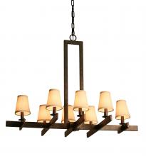 Meyda Green 118284 - 36" Long Dante 8 Light Oblong Chandelier