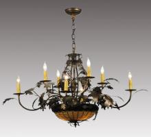 Meyda Green 126808 - 42" Wide Greenbriar Oak 8 Arm Chandelier