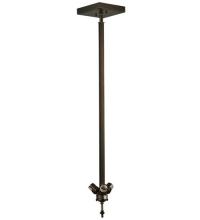 Meyda Green 133340 - 8.5"W Mahogany Bronze 3 LT Inverted Pendant Hardware