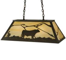 Meyda Green 133345 - 33" Long Steer Oblong Pendant