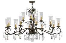 Meyda Green 138846 - 62" Long Windsor 14 Light Oblong Chandelier