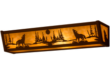 Meyda Green 14266 - 24" Wide Wolf on the Loose Vanity Light