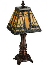 Meyda Green 142878 - 12"H Sierra Prairie Mission Mini Lamp