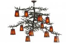 Meyda Green 143845 - 53"W Pine Branch Valley View 12 LT Chandelier