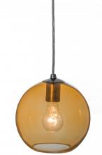 Meyda Green 144333 - 8"W Bola Amber Mini Pendant