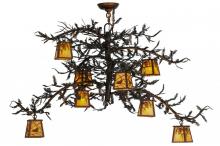 Meyda Green 145178 - 48"W Pine Branch 8 LT Custom Chandelier